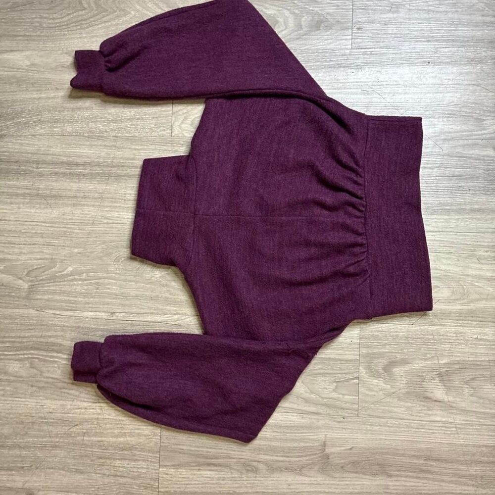 Lush Women's Burgundy and Purple Jumper